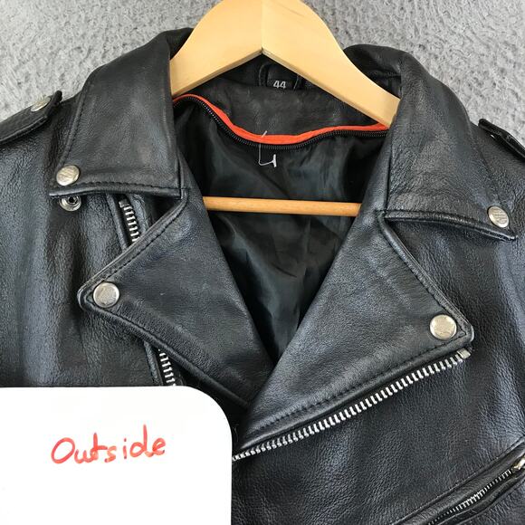 Interstate Leather Classic Originals Motorcycle Men's Jacket size 44 - Picture 12 of 12